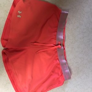 Pink Under Armour shorts